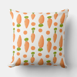 Coussin Motif de carotte et tranche