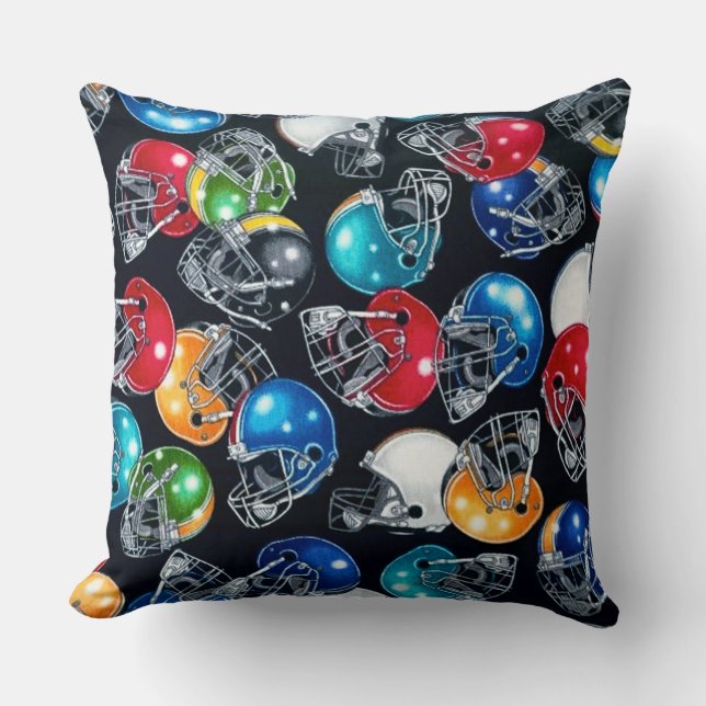 Coussin Motif de casque de football français (Recto)