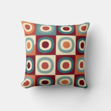 Motif de cercles géométriques rétro vintage