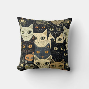 Coussin Motif de chat Artsy