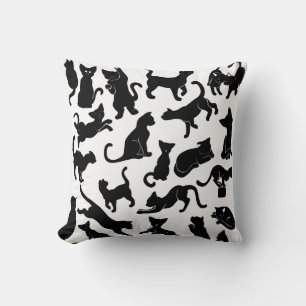 Coussin Motif de chat noir