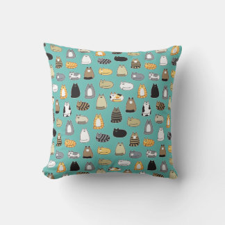 Coussin Motif de chat super mignon, couleur interchangeabl