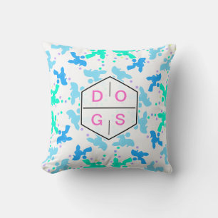 Coussin Motif de Chien Caniche