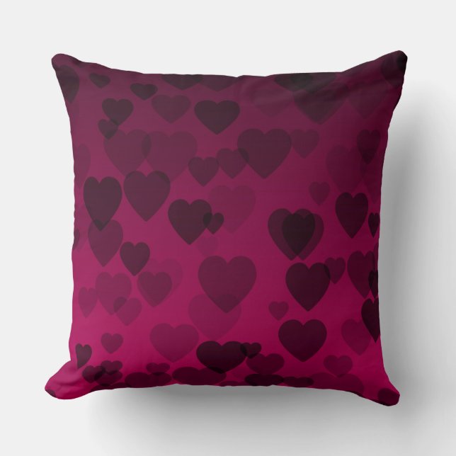 Coussin Motif de coeur 18 (Recto)