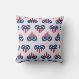 Coussin Motif de coeur patriotique