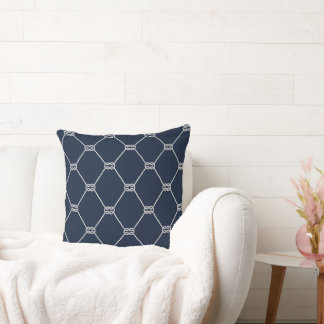Coussin Motif de corde de la marine Nauti