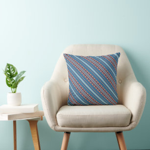 Coussin Motif de coucher de soleil grec moderne