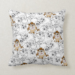 Coussin Motif de couleur pop en ligne art TAZ™