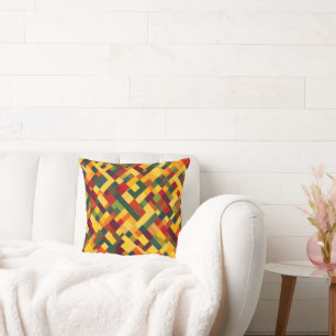 Coussin Motif de couleurs Abstraites rétros