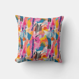 Coussin Motif de couleurs vives