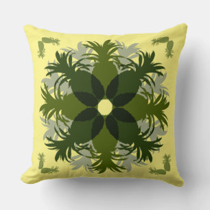 COUSSIN MOTIF DE COURONNE D'ANANAS