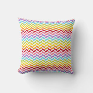 Coussin Motif de décoration abstrait arc-en-ciel coloré