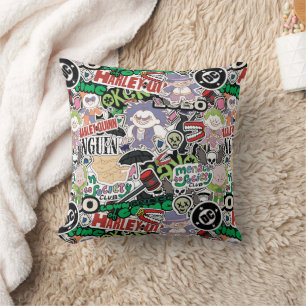 Coussin Motif de dessin animé de super-vilains DC