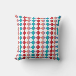 Coussin Motif de diamant couleur Checker