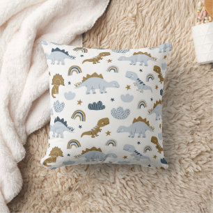 Coussin Motif de dinosaure arc-en-ciel mignon