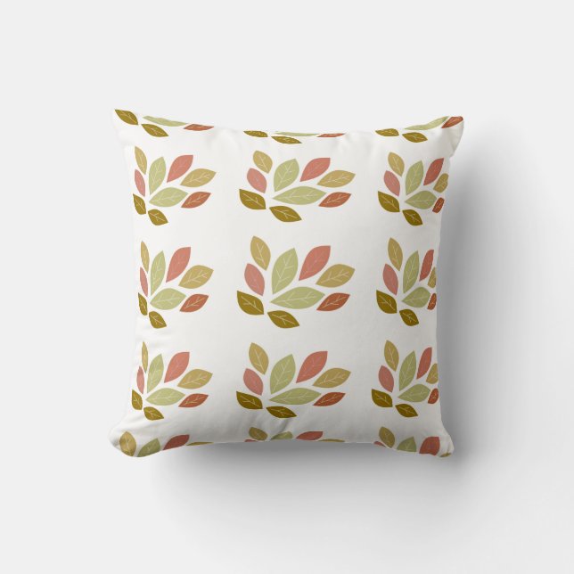 Coussin Motif de feuille d'automne (Recto)