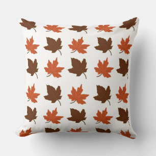 Coussin Motif de feuilles d'érable d'automne