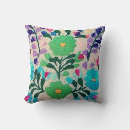 Coussin Motif de fleurs coloré