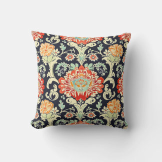 Coussin Motif de fleurs colorées