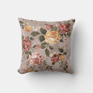 Coussin motif de fleurs design textile illustration textil