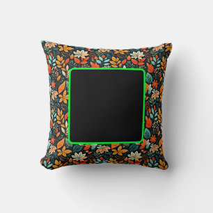 Coussin Motif de fleurs exotiques florales