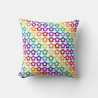 Motif de fleurs hippie arc-en-ciel