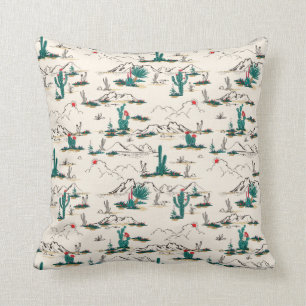 Coussin Motif de floraison de Succulents