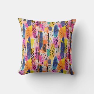 Coussin Motif de formes jouées