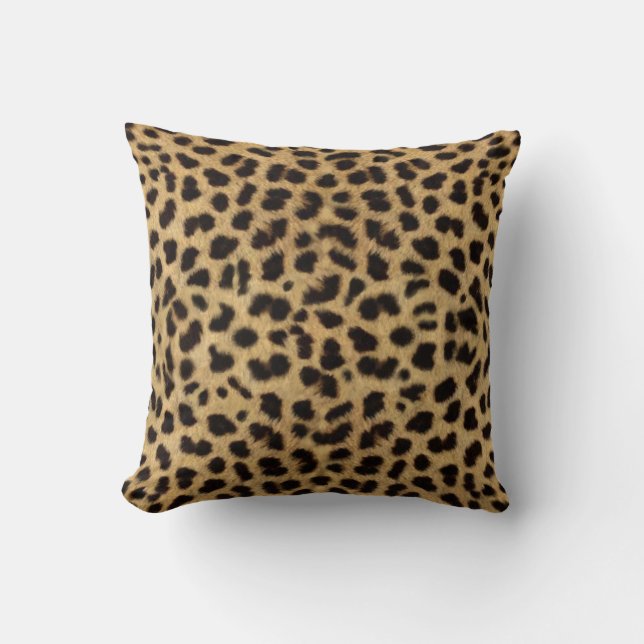 Coussin Motif de fourrure de guépard, copie de guépard (Recto)