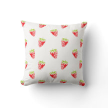 Motif de fraises d'aquarelle