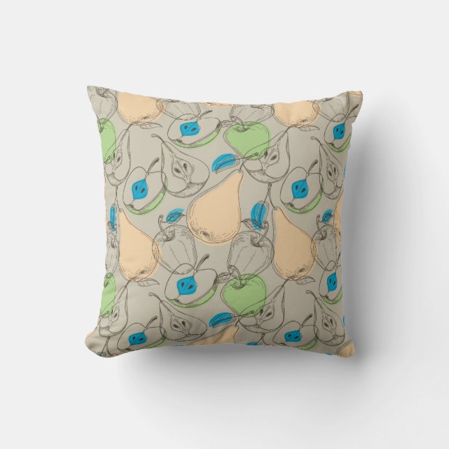 Coussin Motif de fruits (Recto)