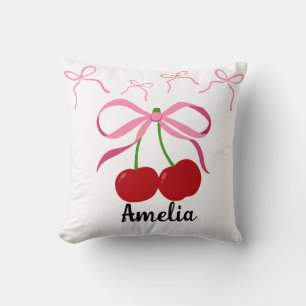 Coussin Motif de fruits Cerises Rouges