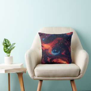 Coussin Motif de galaxie coloré