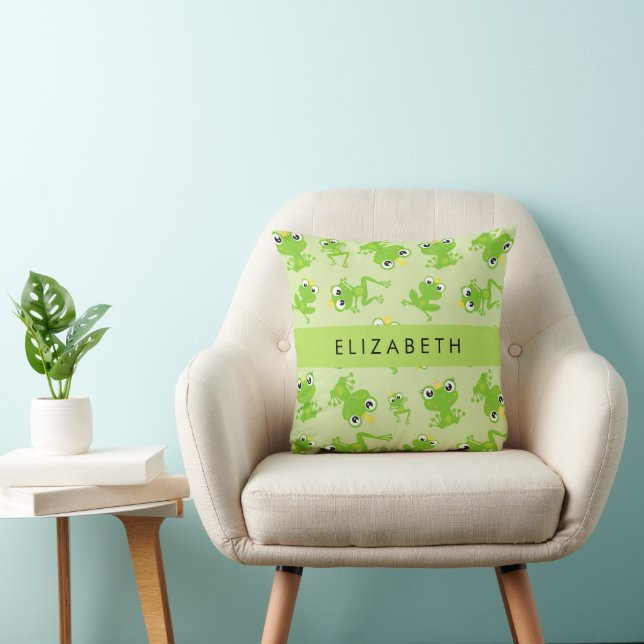 Coussin Motif de grenouille, Grenouille verte, Prince de g (Chaise)