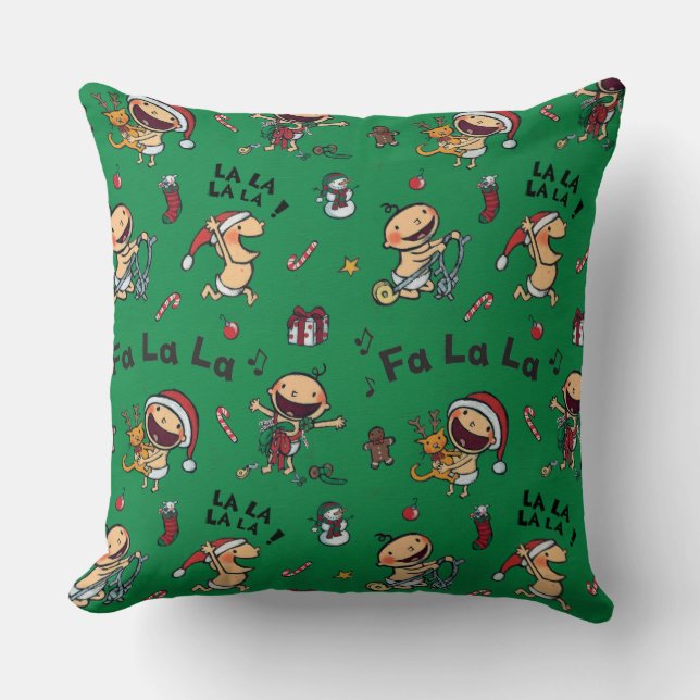 Coussin Motif de hymnes de louange de chant de bébé (Recto)