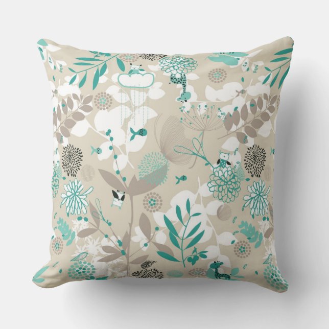 Coussin Motif de jardin (Recto)