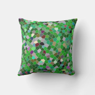 Coussin MOTIF de jardin multicolore VERT