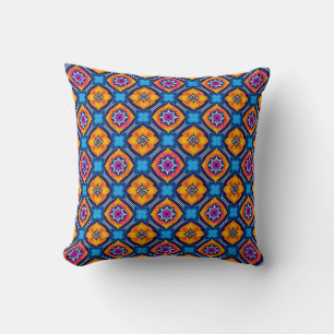 Coussin Motif de kaléidoscope coloré
