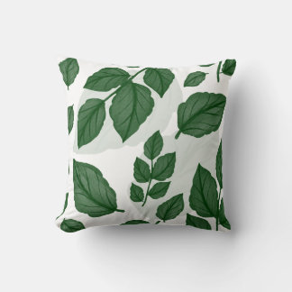 Coussin Motif de la nature sans voile vert