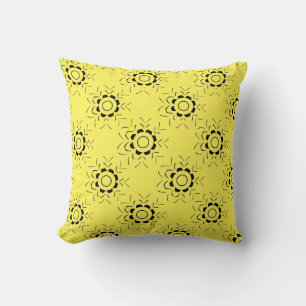 Coussin Motif de ligne florale décorative