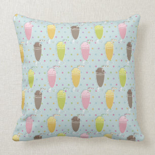 Coussin Motif de milkshake