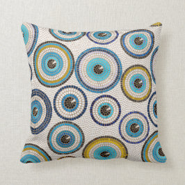 Coussin Motif de mosaïque de l'oeil maléfique