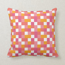 Motif de mosaïque géométrique en corail, rose et j