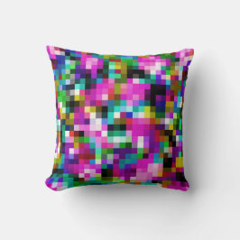 Coussin Motif de mosaïque Pixel