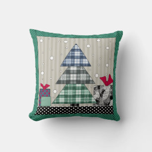 Coussin Motif de Noël, applique, nouvelle année, noël