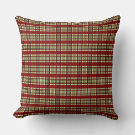 COUSSIN MOTIF DE NOËL BLANC VERT ROUGE