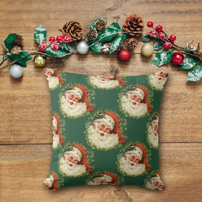 Coussin Motif de Noël classique du Père Noël (Créateur téléchargé)