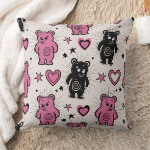 Coussin Motif de nounours en dessin animé mignon