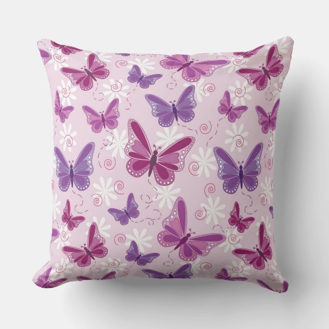 Coussin motif de papillon (Recto)