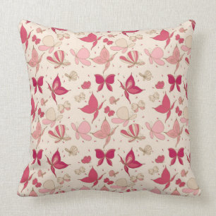 Coussin motif de papillon
